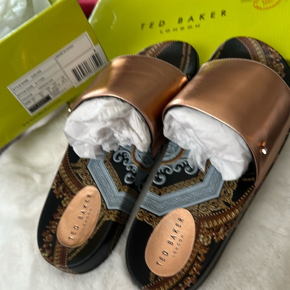 NIB Ted Baker Adeline Slides in Versailles - Picture 4 of 12